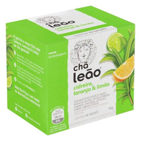 Cha mate leao cidreira/laranja/limao 16g