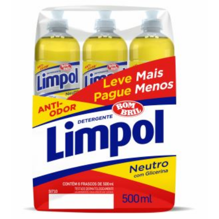 Detergente limpol neutro pcc/06x500ml