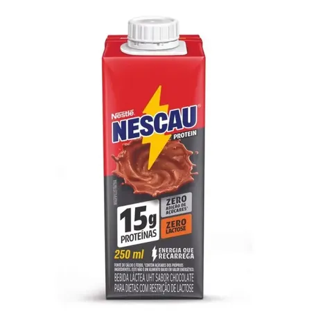 Bebida Láctea Nescau Protein 15g Proteínas Zero Lactose 250ml