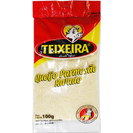 Queijo Parmesão Ralado Teixeira Leve 100g, Pague 80g