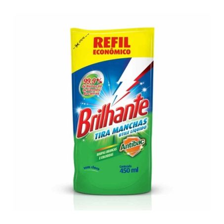 Tira Manchas Brilhante Utile Antibac Refil 450ML