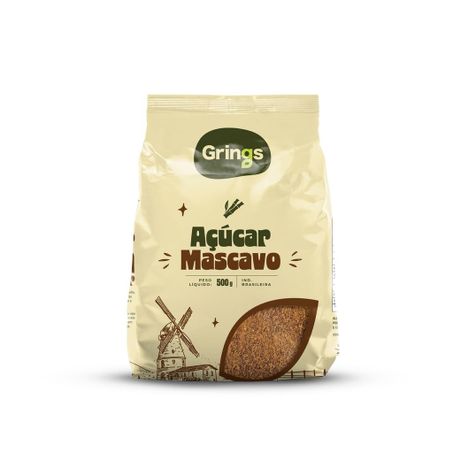 ACUCAR MASCAVO ORGANICO GRINGS 500G