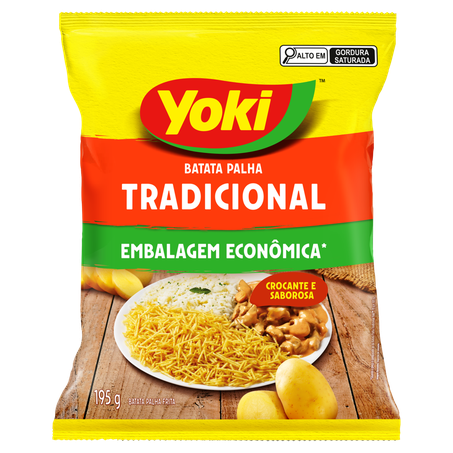Batata Palha Frita Tradicional Yoki Pacote 195g Em