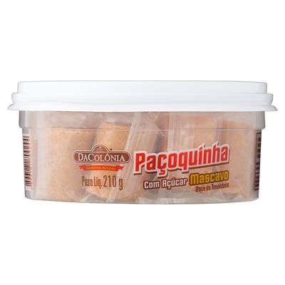 Paçoca rolha com açú mascavo dacolonia 210g