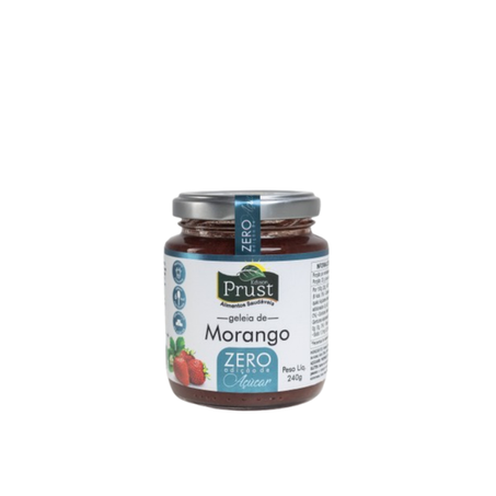 GELEIA PRUST ZERO AÇÚCAR MORANGO VIDRO 240G