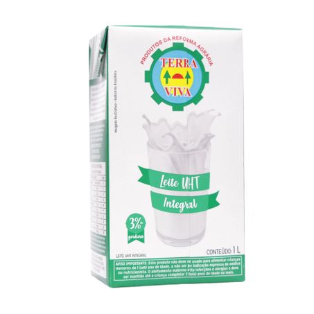 Leite UHT Integral Terra Viva Caixa 1lt 360-28
