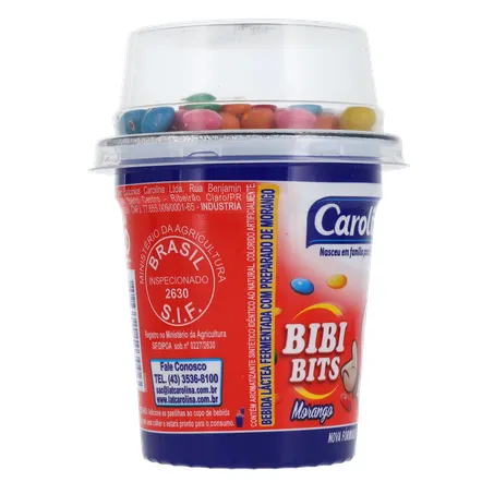 Bebida Lactea Carolina Bibi Bit's Vermelho 125g 360-29