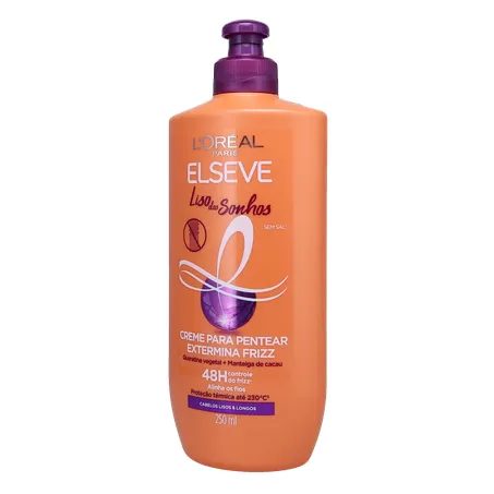 Creme para Pentear L'oréal Paris Elseve Liso dos Sonhos Extermina Frizz Frasco 250ml 360-2
