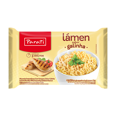 Macarrao instantaneo parati galinha 70g