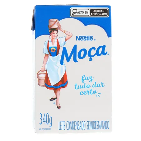 Leite Condensado Nestlé Moça Semidesnatado Caixa 340gr 360-35