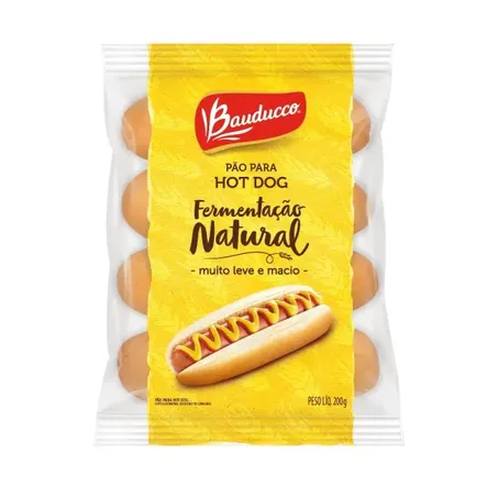 Pão para hot dog bauducco 200g