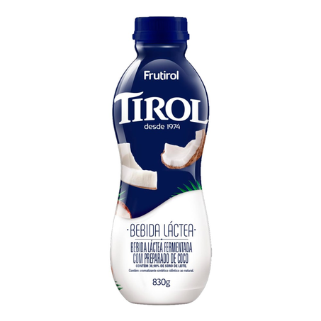 Bebida Láctea Tirol Frutirol Coco Garrafa 830G