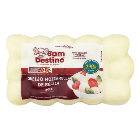QUEIJO MUSSARELA DE BUFALA BOM DESTINO (BOLA) KG