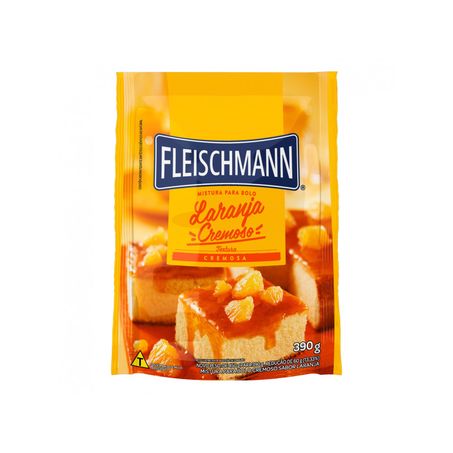 Mistura para bolo laranja cremoso fleischmann 390g