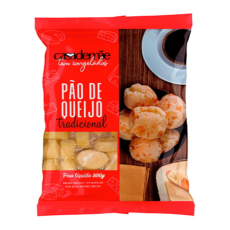 Pão de queijo tradicional casa de mae congelado 300g