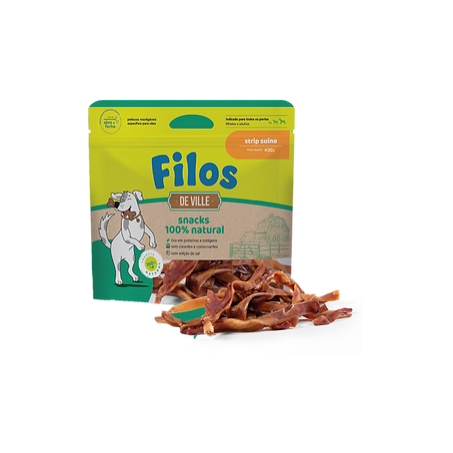 Stip para cães suíno filos 450g