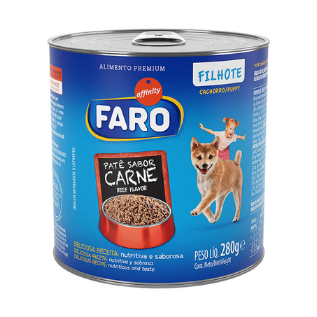 PATÊ PARA CÃES FILHOTES CARNE AFFINITY FARO