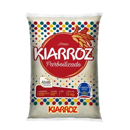 Arroz Parboilizado Kiarroz Pacote 5KG