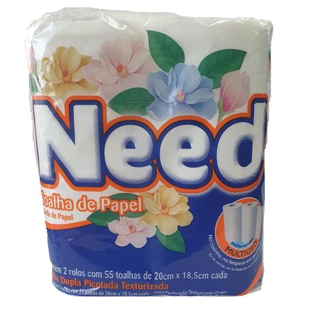 PAPEL TOALHA NEED 2X55UN - PCT