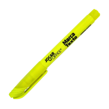 Escolar caneta destaca texto jocar amarelo un