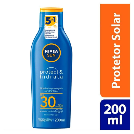 PROTETOR SOLAR NIVEA FPS30 200ML PROTECT&HIDRATA