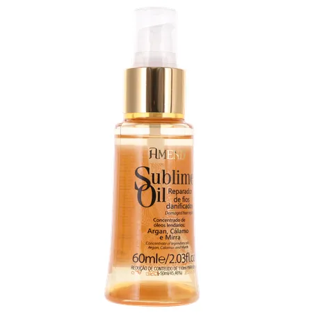 ÓLEO CAPILAR AMEND SUBLIME OIL REPARADOR DE FIOS DANIFICADOS 60ML 360-34