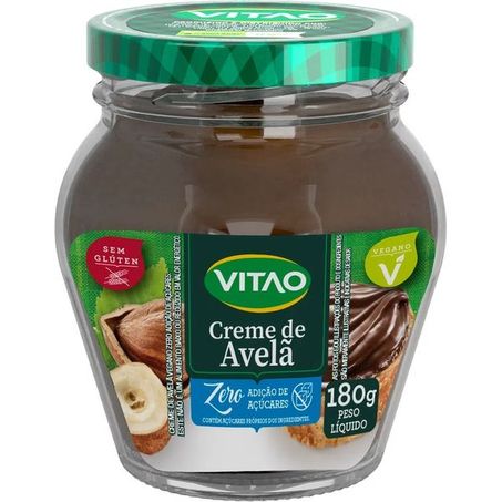 Creme de avela vitao 180g zero açucar