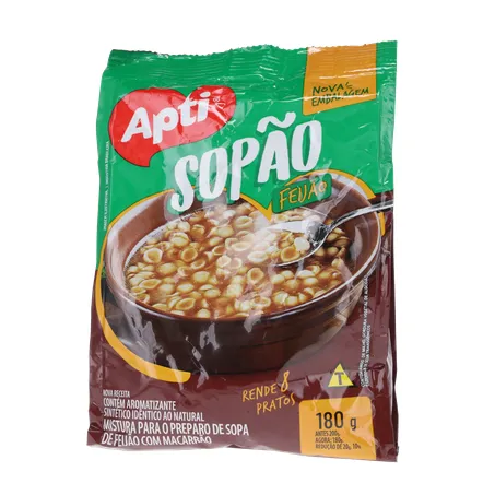 Sopão Apti Feijão com Macarrão Pacote 180gr 360-1