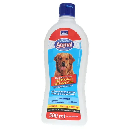 Shampoo Dr Animal 500ml Anti Pulgas 360-1