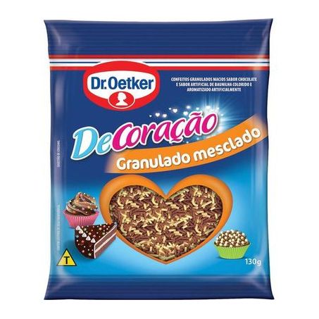 Confeitos Dr Oetker Granulado Mesclado Decor Festa Embalagem 130G