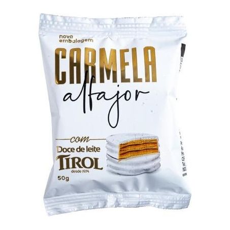 Alfajor branco doce leite carmela 50g