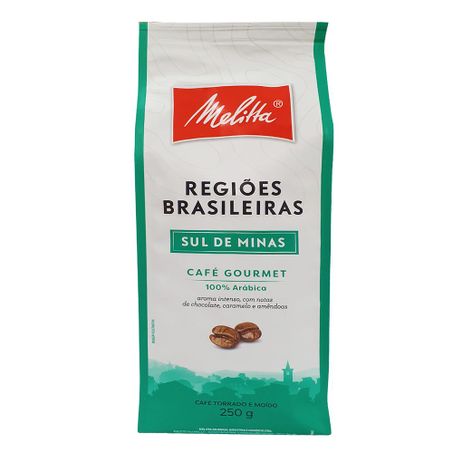 Cafe torrado regioes brasileiras melitta 250g sul minas
