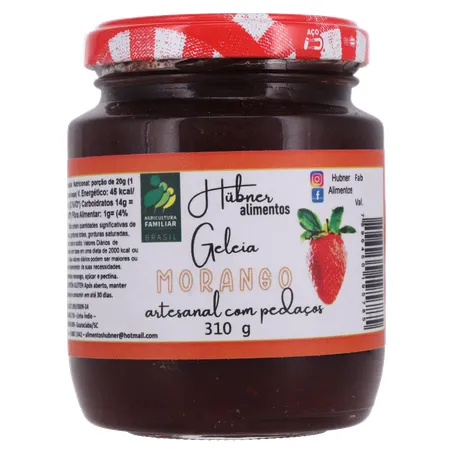 Geleia hubner morango 310g