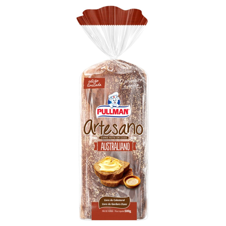 Pão de Forma Pullman Artesano Australiano 500G
