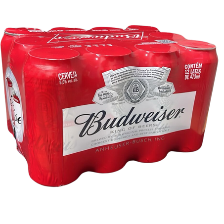 Cerveja latao 473ml budweiser pcc/12un