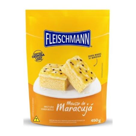 MISTURA P/BOLO FLEISCHMANN MOUSSE MARACUJA 450G
