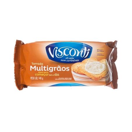 Torrada Visconti Multigrãos Embalagem 140G