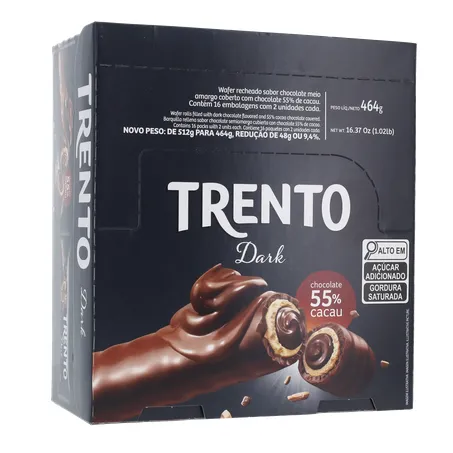 BISC.WAFER TRENTO 29G DARK CX 16.0 360-34