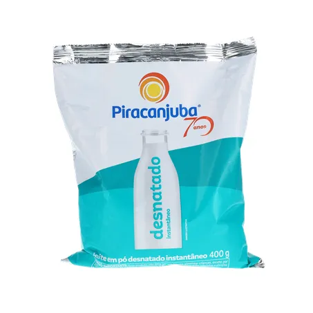 Leite em Pó Piracanjuba Desnatado Instantâneo Pacote com  400G 360-0