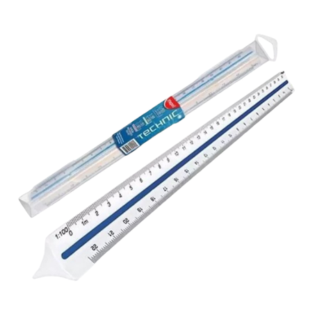 RÉGUA ESCALA ESCALÍMETRO TECHNIC 30CM MAPED 24001