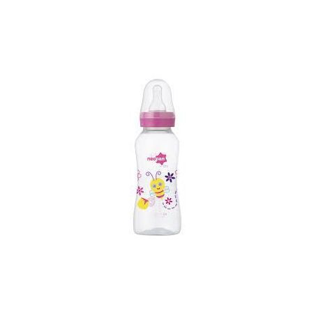 Mamadeira Neopan 250ml Decorada Conv Rosa 2102