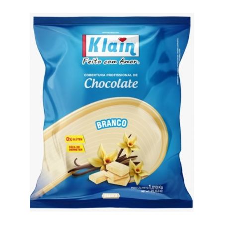 COBERTURA KLAIN LASCAS DE CHOCOLATE BRANCO 1,01 KG