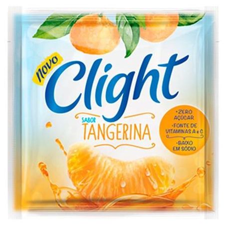 Refresco em pó clight tangerina zero açúcar pacote 8g