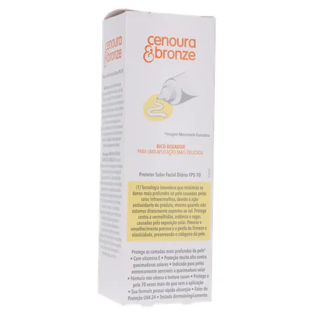 Protetor solar facial cenoura e bronze fps 70 50g 360-16