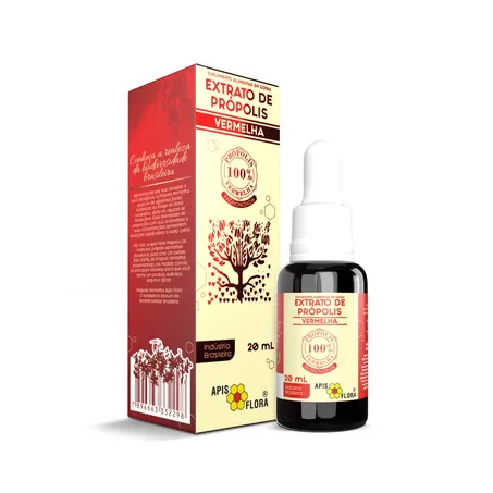 EXTRATO DE PRÓPOLIS VERMELHA 20ML - APISFLORA