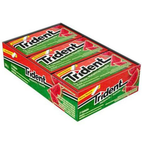 Chicle trident pcc/21un 5s melancia