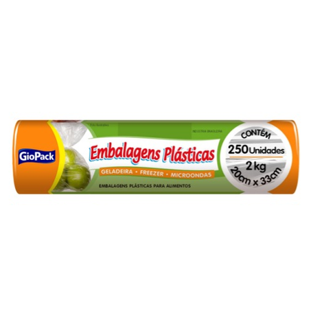 Embalagens plasticas giopack 2kg c/250