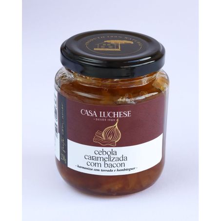 Geléia cebola caramelizada/bacon casa luchese 250g