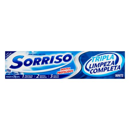 CREME DENTAL SORRISO TRIPLA LIMPEZA COMPLETA