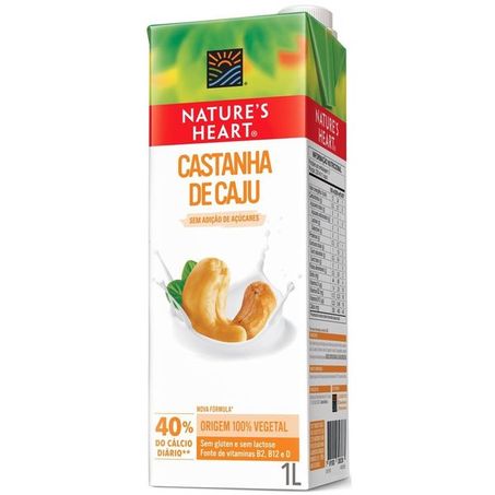 Bebida natures heart 1l castanha de caju